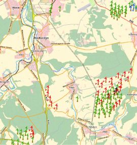 Windenergieanlagen im Geodatenportal des Kreises Paderborn